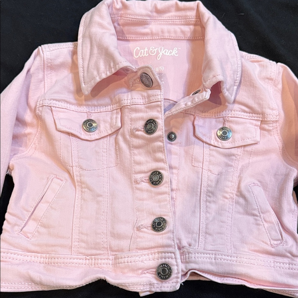 Cat & Jack Soft Pink Denim Jacket for Kids